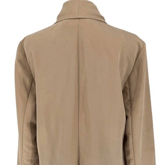 Chico's Womens Waterfall OpenFront Long Sleeve Longline Jacket Coat Tan Size 1 - Picture 5 of 8